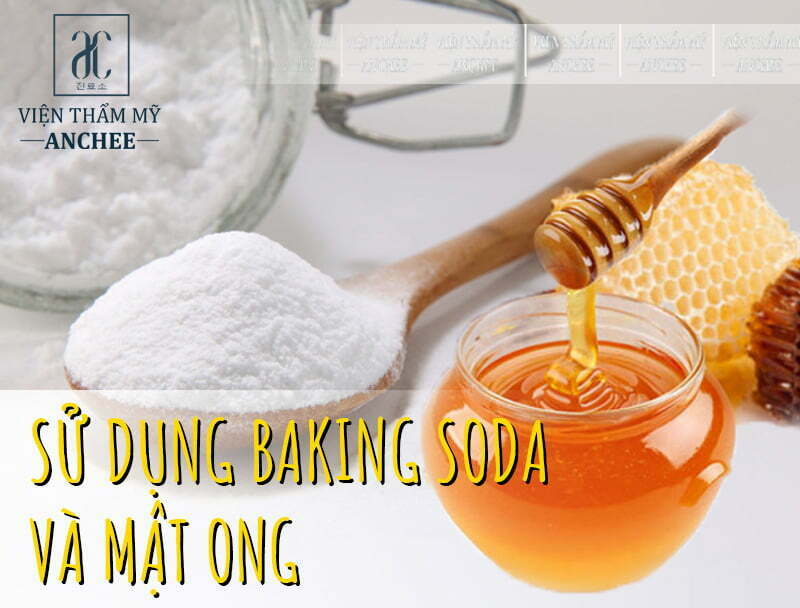 Sử dụng baking soda và mật ong