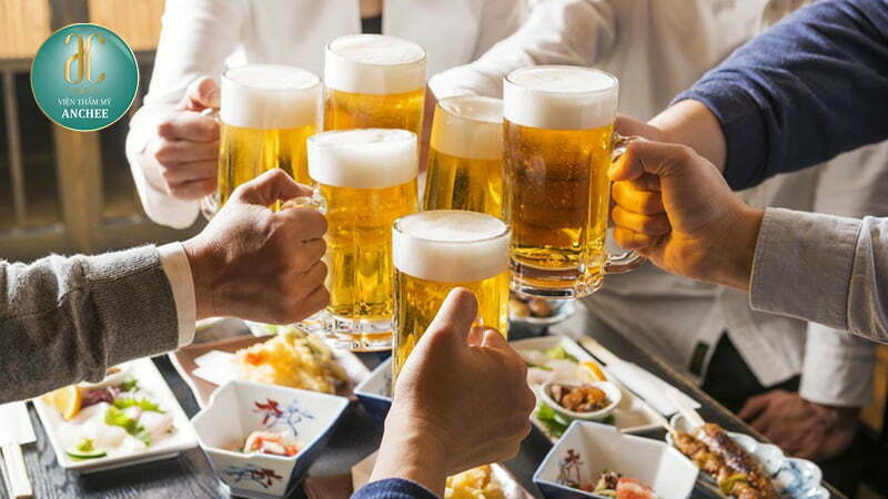 Tránh uống rượu, bia và các chất kích thích